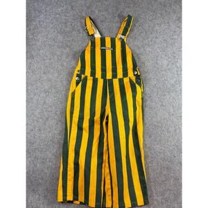 Green Bay Packers Game Bibs Overalls Pants Toddler 3T Striped Sports Fan Gear
